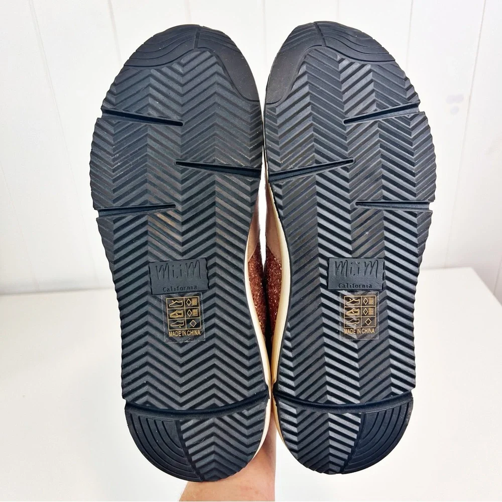 Mi.iM Fashion Shoe Rowan Purple Glitter Star Chunky Sneaker Womens Size … - Picture 5 of 9